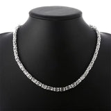 925 Silver Retro Necklaces For Women Men's Charm Fine Brands Jewelry Wedding