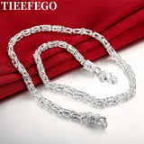 925 Silver Retro Necklaces For Women Men's Charm Fine Brands Jewelry Wedding