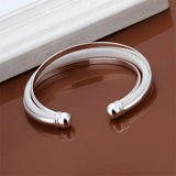 925 Silver Women Lady Wedding Retro Bracelet Jewelry