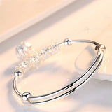 925 Silver Bells Ball Bangles Bracelets for Women