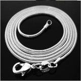 925 Silver 10pc 16-30" 1.2mm Snake Chain Necklace Jewelry