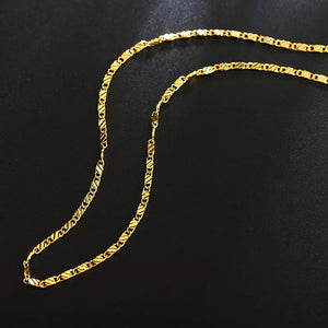 925 Sterling Silver 18K Chain Necklace Wedding Jewelry
