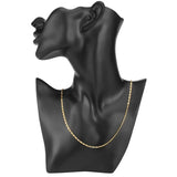 925 Sterling Silver 18K Chain Necklace Wedding Jewelry