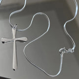 925 Silver 18" Cross Pendant Necklace Wedding Party Jewelry Gift