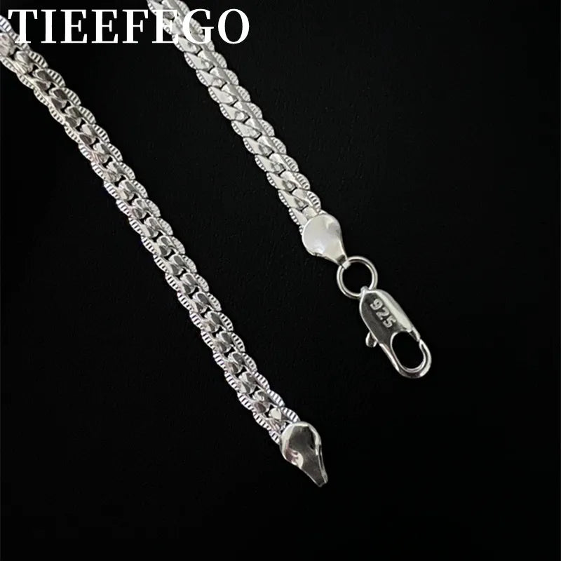 925 Sterling Silver 18K Gold/Silver Chain Necklace for Wedding Jewelry