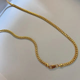 925 Sterling Silver 18K Gold/Silver Chain Necklace for Wedding Jewelry