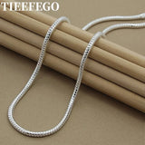 925 Silver Snake Chain Necklace 1-3MM 16-30 Inch