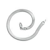 925 Silver 4mm Chain Bracelet Blade Chain Wedding Jewelry 8 Inch