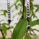 925 Sterling Silver 5MM Full Sideways Necklace Charm For Woman Man