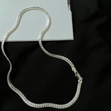 925 Silver 5mm Side Chain Necklace For Men Women