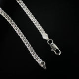 925 Silver 5mm Side Chain Necklace For Men Women