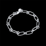 925 Sterling Silver Bracelet Chain Classic Wedding Gift Charm Jewelry