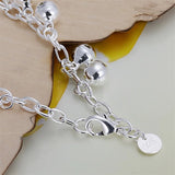 925 Silver Charm Bracelet for Women Wedding Party