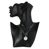 925 Silver Round Wedding Necklace Noble Jewelry