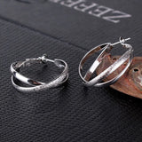 925 Silver Matte Rose Earrings Romantic Wedding Gift