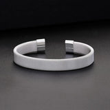 925 Silver Mesh Bangle Cuff Bracelet Jewelry