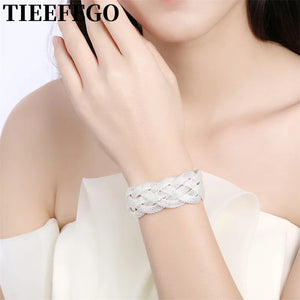 925 Silver Women's Bracelet Mesh Chain Small Fresh Jewelry Wedding Gift