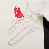 925 Silver 2MM Sideways Chain Necklace 16-30 inches