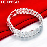 925 Silver Chain Bracelet High Classic Wedding Jewelry