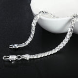 925 Silver Men & Women Bracelet 5MM Chain Jewelry Party Gift