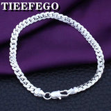 925 Silver Men & Women Bracelet 5MM Chain Jewelry Party Gift