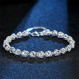 925 Sterling Silver Ball Chain Bracelet for Women Wedding Party