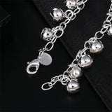 Girls 925 Silver Bell Bracelet Charm Boutique Jewelry Wedding Party Gift