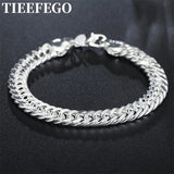 925 Sterling Silver 10mm Full Side Bracelet For Wedding Jewelry