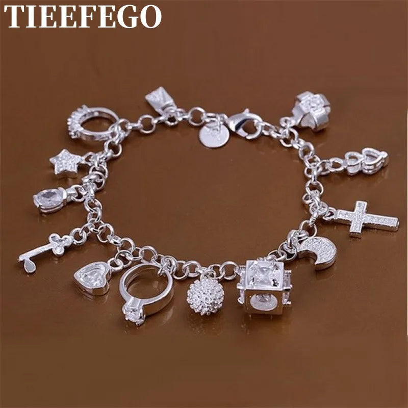 Valentine Charm 925 Silver Fashion Bracelet Wedding Charms