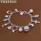 Valentine Charm 925 Silver Fashion Bracelet Wedding Charms