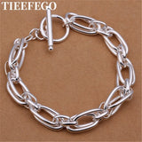 925 Silver Bracelets Wedding Gift Party Jewelry Christmas
