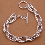 925 Silver Bracelets Wedding Gift Party Jewelry Christmas