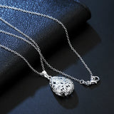 925 Silver Water Drop Pendant Necklace For Women