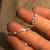 925 Silver Bracelet 1.5mm for Women Water Jewelry Gift