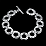 Sterling Silver Bracelet Classic Chain Wedding Party Gift Jewelry
