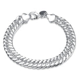 925 Sterling Silver Chain Bracelet Men's Jewelry