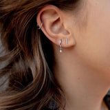 Sterling Silver Pearl Pendant Earrings for Wedding Banquet