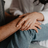 Titanium CZ Engagement Ring Wedding Band Size 3-13.5