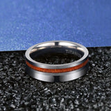 Titanium Man Rings 6mm 8mm Wedding Band Brushed and Polished Ring Size 6-13