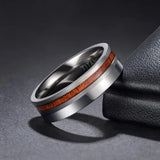 Titanium Man Rings 6mm 8mm Wedding Band Brushed and Polished Ring Size 6-13