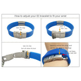 TINGKU Kids Medical ID Bracelet Engraved Silicone Armband
