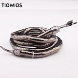 Dark Earth Open Mouth Snake Necklace Collar Jewelry