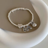 Retro Luck Cat Pendant Bracelet Gift For Women