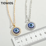 Vintage Devil's Eye Pendant Evil Eyes Classic Necklace Gift for Girls