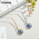 Vintage Devil's Eye Pendant Evil Eyes Classic Necklace Gift for Girls