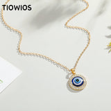 Vintage Devil's Eye Pendant Evil Eyes Classic Necklace Gift for Girls