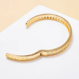 Cubic Zircon Crystal Bangle Womens Bracelet Jewelry