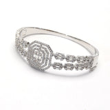 CZ Cubic Zirconia Bangle Bracelet for Women Wedding Party