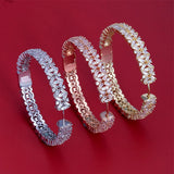 Crystal Big Hoop Earrings For Women Cubic Zircon Banquet Party Jewelry