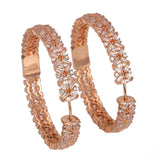 Crystal Big Hoop Earrings For Women Cubic Zircon Banquet Party Jewelry